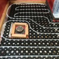 Shower floor with Radiant Heating